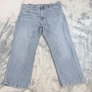 Levi's 559 Relaxed Wide Leg Denim Blue Jeans 44x29 Pants Mid Wash Y2K-USA Wear